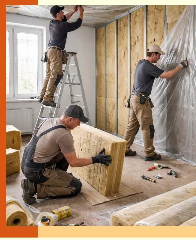 Утепление офисных помещений под ключ в Мытищах