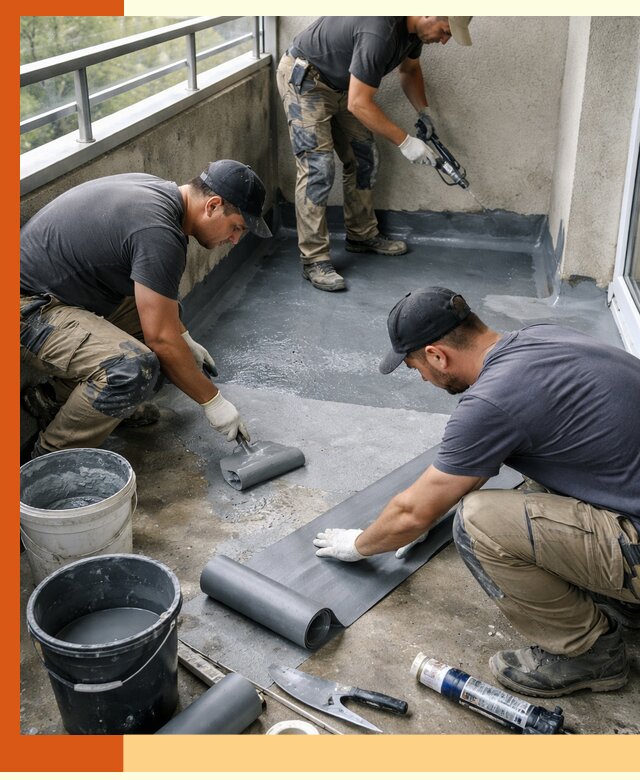 Гидроизоляция балкона в Мытищах: надежная защита от протечек